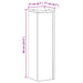Suport pentru plante 2 pcs Stejar negru 17 x 17 x 60 cm - WALTI WALTI