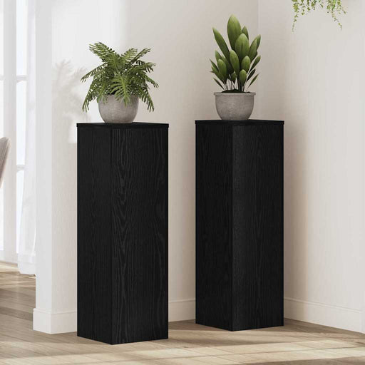 Suport pentru plante 2 pcs Stejar negru 25 x 25 x 80 cm - WALTI WALTI