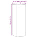 Suport pentru plante 2 pcs Stejar negru 25 x 25 x 80 cm - WALTI WALTI
