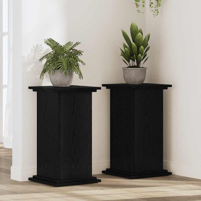 Suport pentru plante Stejar negru 33 x 33 x 60 cm Lemn compozit - WALTI WALTI