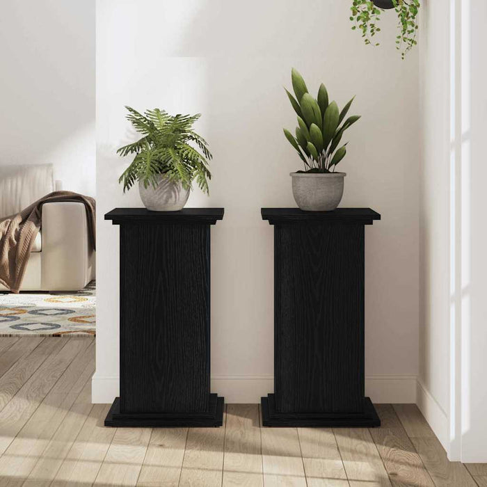 Suport pentru plante Stejar negru 33 x 33 x 60 cm Lemn compozit - WALTI WALTI