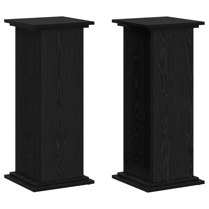 Suport pentru plante Stejar Negru 33 x 33 x 80 cm Lemn compozit - WALTI WALTI