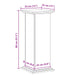 Suport pentru plante Stejar Negru 33 x 33 x 80 cm Lemn compozit - WALTI WALTI