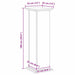 Suport pentru plante Stejar negru 33 x 33 x 100 cm - WALTI WALTI