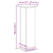 Suport pentru plante Stejar Negru 33 x 33 x 100 cm - WALTI WALTI
