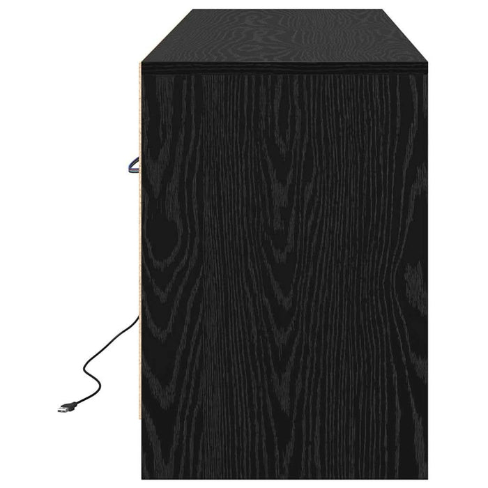 Cabinet TV Negru 139.5 x 34 x 50 cm Lemn compozit - WALTI WALTI