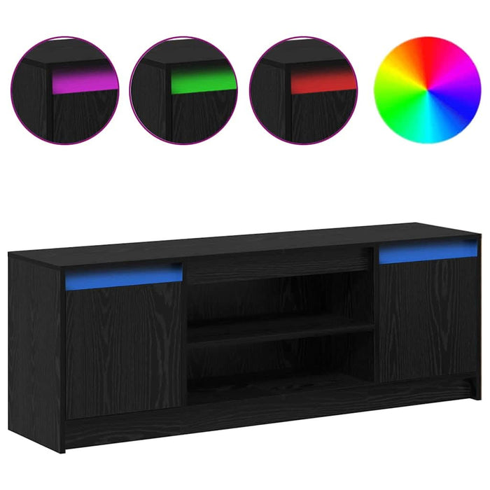 Cabinet TV Negru 139.5 x 34 x 50 cm Lemn compozit - WALTI WALTI