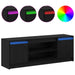 Cabinet TV Negru 139.5 x 34 x 50 cm Lemn compozit - WALTI WALTI