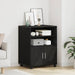 Dulap cu raft cu roata cu ușă Stejar Negru 60 x 48 x 74.5 cm - WALTI WALTI