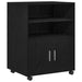 Dulap cu raft cu roata cu ușă Stejar Negru 60 x 48 x 74.5 cm - WALTI WALTI