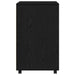 Dulap cu raft cu roata cu ușă Stejar Negru 60 x 48 x 74.5 cm - WALTI WALTI