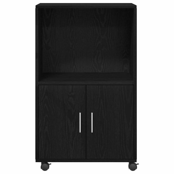 Cabinet cu roți Stejar Negru 55 x 40 x 91 cm Lemn compozit - WALTI WALTI