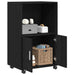 Cabinet cu roți Stejar Negru 55 x 40 x 91 cm Lemn compozit - WALTI WALTI