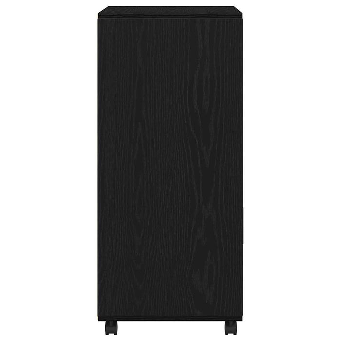 Cabinet cu roți Stejar Negru 55 x 40 x 91 cm Lemn compozit - WALTI WALTI