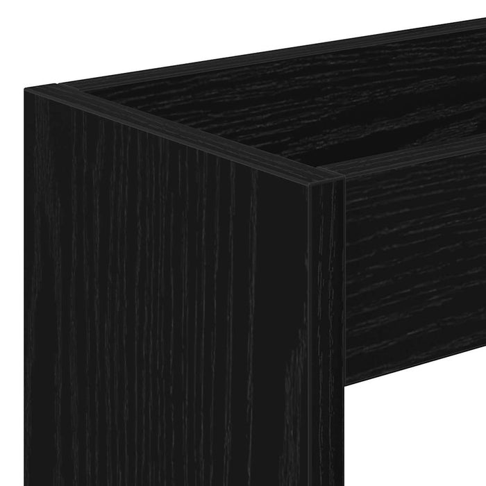 Trolley pentru Depozitare Îngust Stejar Negru 60 x 18 x 70 cm - WALTI WALTI