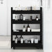 Trolley pentru Depozitare Îngust Stejar Negru 60 x 20 x 82 cm - WALTI WALTI