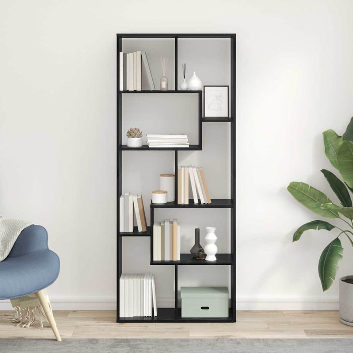 Dulap pentru cărți Stejar Negru 67 x 25 x 162 cm Lemn compozit - WALTI WALTI