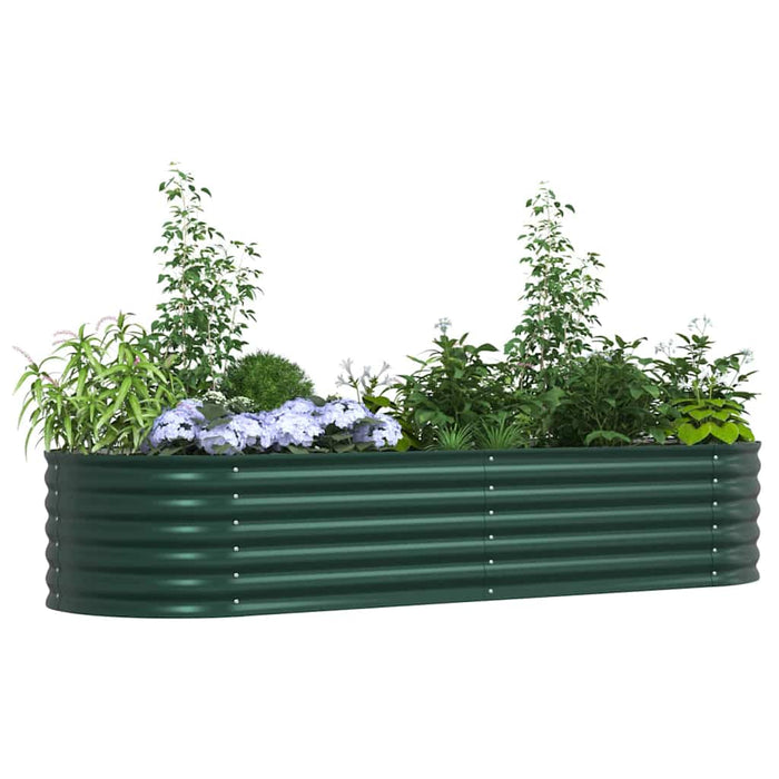 Strat înălțat de grădină Verde 240 x 80 x 44 cm Oțel - WALTI WALTI