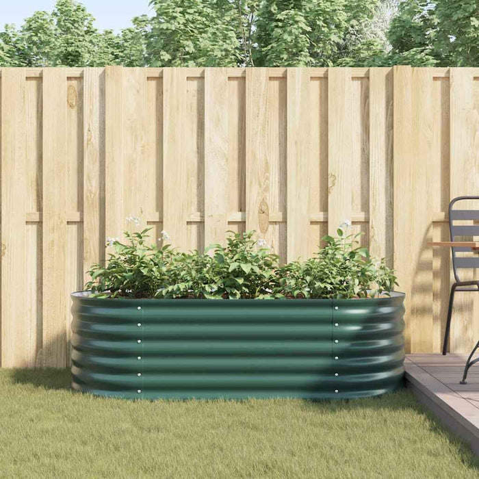 Strat înălțat de grădină Verde 160 x 80 x 44 cm Oțel - WALTI WALTI