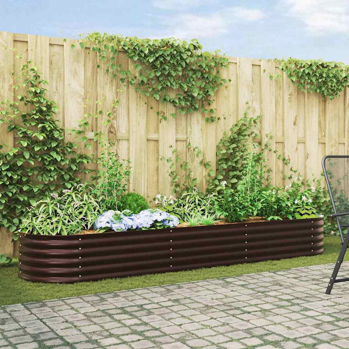 Strat înălțat de grădină Maro 320 x 80 x 44 cm Oțel - WALTI WALTI
