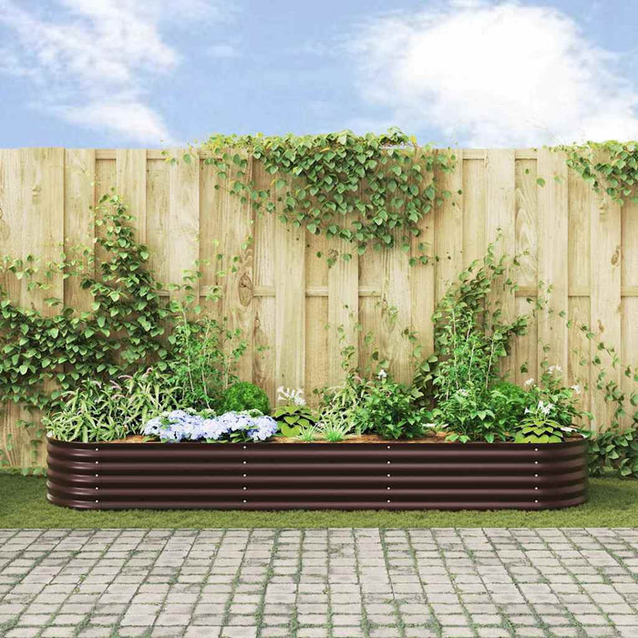 Strat înălțat de grădină Maro 320 x 80 x 44 cm Oțel - WALTI WALTI
