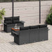Set de canapele pentru grădină 6 pcs Negru Rattan poli - WALTI WALTI