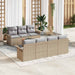 Set Canapea Grădină 8 Piese cu Perne Bej Rattan Poly Acacia - WALTI WALTI