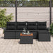 Set de canapele pentru grădină 6 pcs Negru Rattan poli - WALTI WALTI