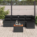 Set de canapele pentru grădină 6 pcs Negru Rattan poli - WALTI WALTI