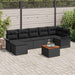 Set de canapele pentru grădină 8 pcs Negru Rattan poli - WALTI WALTI