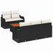Set de canapele pentru grădină 6 pcs Negru Rattan poli - WALTI WALTI