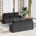 Set de canapele pentru grădină 7 pcs Negru Rattan poli - WALTI WALTI