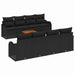 Set de canapele pentru grădină 9 pcs Negru Rattan poli - WALTI WALTI