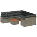 Set de canapele pentru grădină 9 pcs Gri Rattan poli - WALTI WALTI