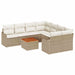 Set de canapele pentru grădină 9 pcs Bej Rattan poli - WALTI WALTI