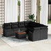 Set de canapele pentru grădină 9 pcs Negru Rattan poli - WALTI WALTI