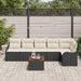 Set de canapele pentru grădină 7 pcs Negru Rattan poli - WALTI WALTI