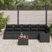 Set de canapele pentru grădină 7 pcs Negru Rattan poli - WALTI WALTI