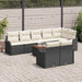 Set de canapele pentru grădină 9 pcs Negru Rattan poli - WALTI WALTI