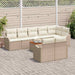Set de canapele pentru grădină 9 pcs Bej Rattan poli - WALTI WALTI