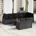 Set de canapele pentru grădină 9 pcs Negru Rattan poli - WALTI WALTI