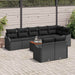 Set de canapele pentru grădină 9 pcs Negru Rattan poli - WALTI WALTI