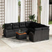 Set de canapele pentru grădină 9 pcs Negru Rattan poli - WALTI WALTI