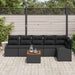 Set de canapele pentru grădină 7 pcs Negru Rattan poli - WALTI WALTI