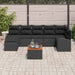 Set de canapele pentru grădină 8 pcs Negru Rattan poli - WALTI WALTI