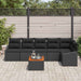 Set de canapele pentru grădină cu pernă 7 pcs Negru Rattan poli - WALTI WALTI
