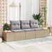 Set de canapele pentru grădină cu pernă 3 pcs Bej Rattan poli - WALTI WALTI