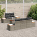 Set de canapele pentru grădină cu pernă 6 pcs Gri Rattan poli - WALTI WALTI