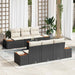Set de canapele pentru grădină cu pernă 7 pcs Negru Rattan poli - WALTI WALTI