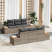 Set de canapele pentru grădină cu pernă 7 pcs Gri Rattan poli - WALTI WALTI